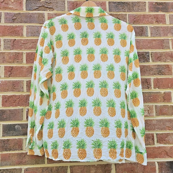 Vintage Silk Pineapple Blouse - Picture 7 of 9